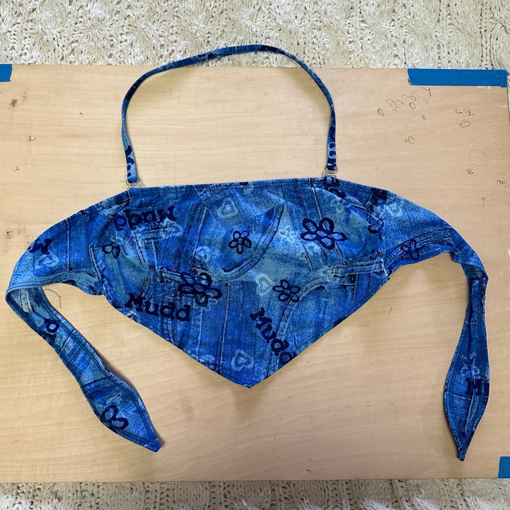 Mudd Blue Swim Top
